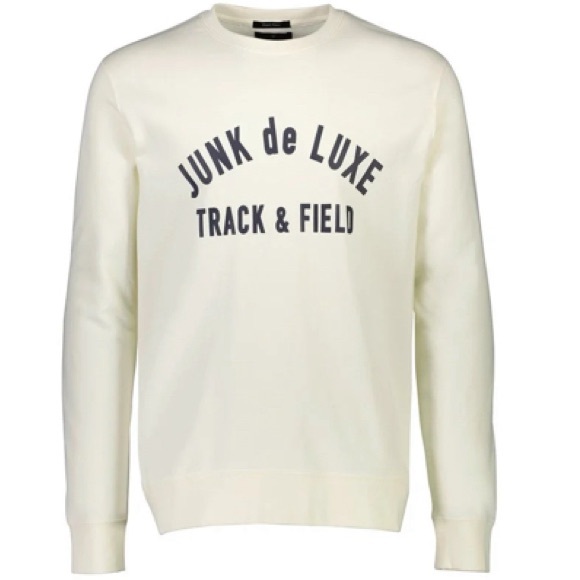 Lindbergh: Junk de LUXE Mens Organic Cotton Logo Sweatshirt - Picture 1 of 6